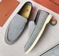 Мужские лоферы Loro Piana мужской замша графитовый 146458-1