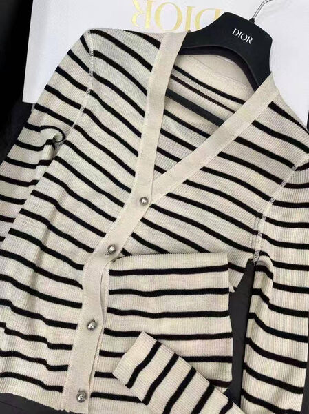 Кардиган Christian Dior женский вязаная ткань белый 192317-2