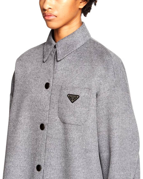 Рубашка утепленная Prada женский графитовый 162992-4