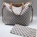 Сумка Louis Vuitton Neverfull Mm женский канва белый 76796-1