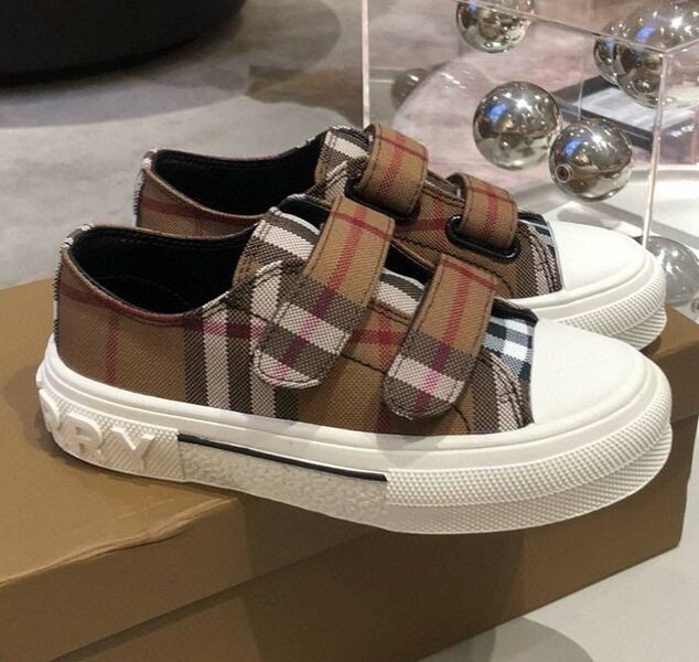 Детские кеды Burberry текстиль 179688