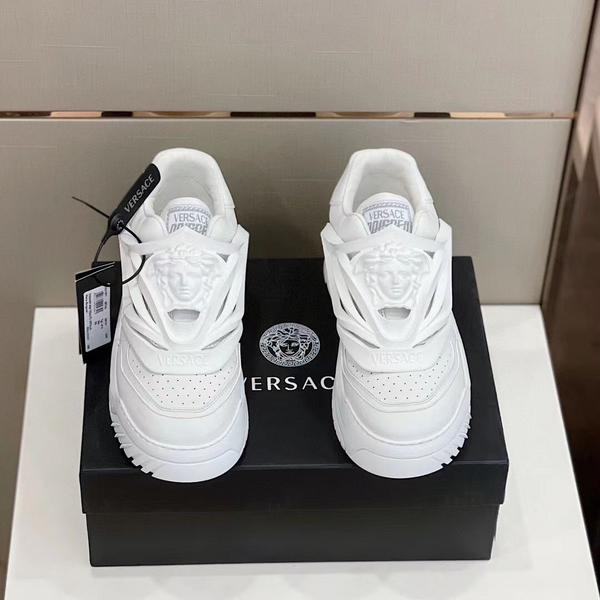 Кроссовки Versace женский кожа белый 36647-2