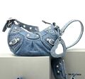 Сумка Balenciaga женский джинса бирюзовый 143031-1