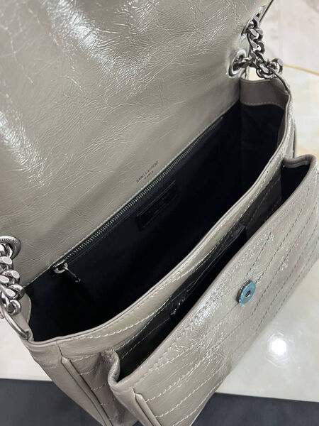 Сумка Saint Laurent Niki Medium женский кожа графитовый 160386-6