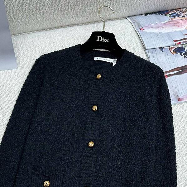 Кардиган Christian Dior женский вязаная ткань черный 159709-2