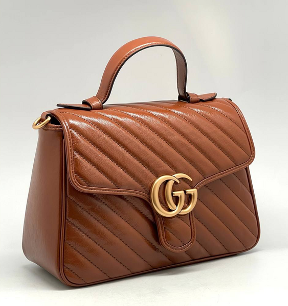 Сумка Gucci женский кожа бежевый 74936
