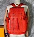 Мужской рюкзак Louis Vuitton мужской кожа бордовый 171416-1