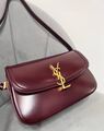 Сумка Saint Laurent женский кожа бордовый 197398-1