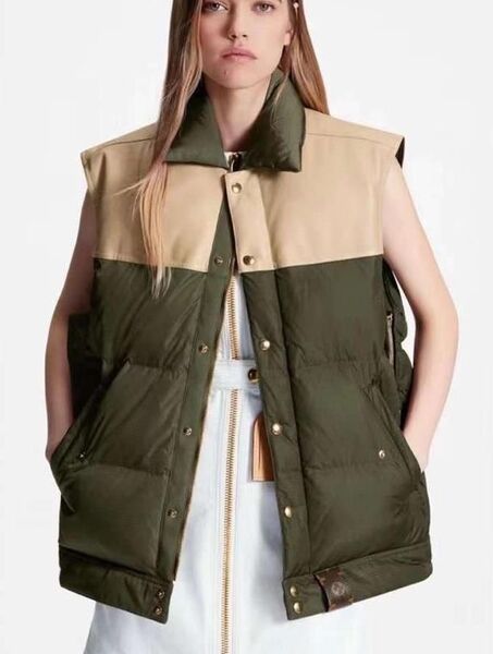 Жилет Louis Vuitton женский болотный 123841