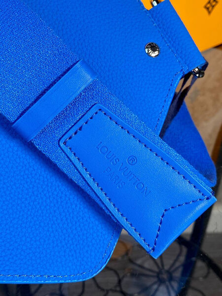 Мужская сумка слинг Louis Vuitton мужской кожа синий 144445-7