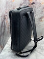 Мужской портфель-рюкзак Gucci мужской кожа графитовый 111551-6