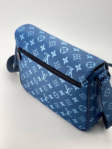 Мужская сумка мессенджер Louis Vuitton мужской канва синий 132076-2