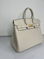 Сумка Hermès Birkin 25 ручная работа женский кожа белый 75284-2