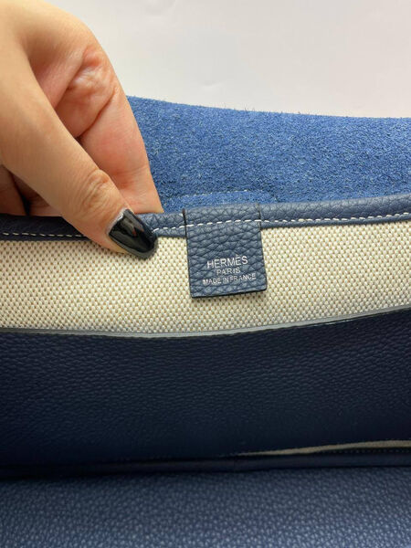 Мужская сумка мессенджер Hermès мужской кожа синий 135367-9
