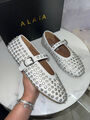 Балетки Alaïa женский кожа белый 137620-2