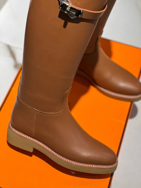 Сапоги Hermès женский кожа 162848-2