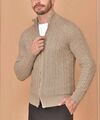 Мужской кардиган Loro Piana мужской вязаная ткань бежевый 165486-1