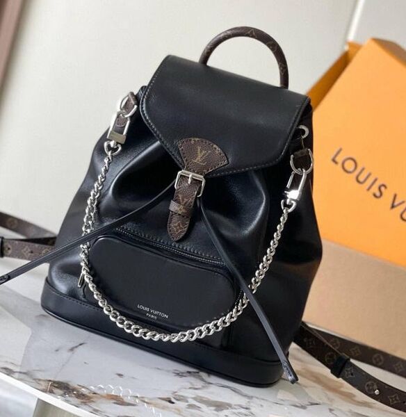 Рюкзак Louis Vuitton женский кожа черный 162173