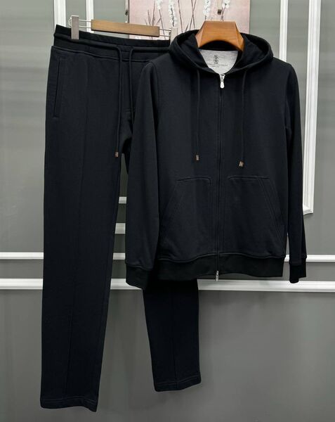 Мужской костюм Brunello Cucinelli мужской черный 178742