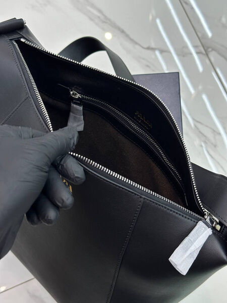 Мужская сумка мессенджер Prada мужской кожа черный 175100-5