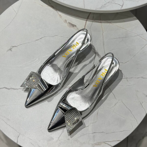 Туфли Prada женский кожа графитовый 139674-3