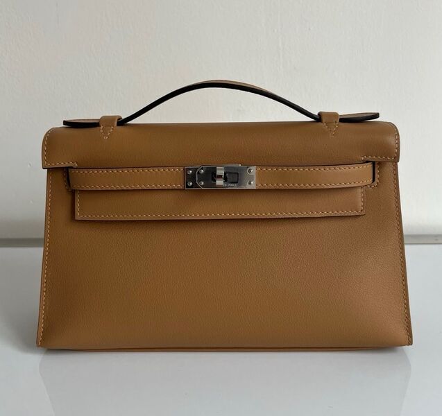 Сумка Hermèskelly 20 Pochette женский кожа 138065