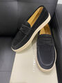 Мужские лоферы Brunello Cucinelli мужской замша черный 47648-2