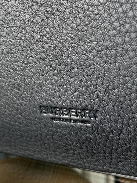 Мужской портфель Burberry мужской кожа черный 111552-14