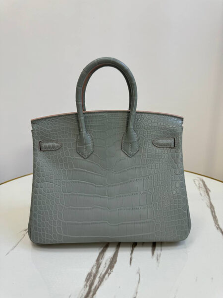 Сумка Hermès Birkin 25 женский кожа графитовый 162978-2
