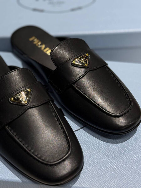 Сабо Prada женский кожа черный 183935-2