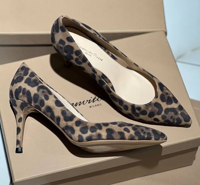 Туфли Gianvito Rossi женский замша леопардовый 136680