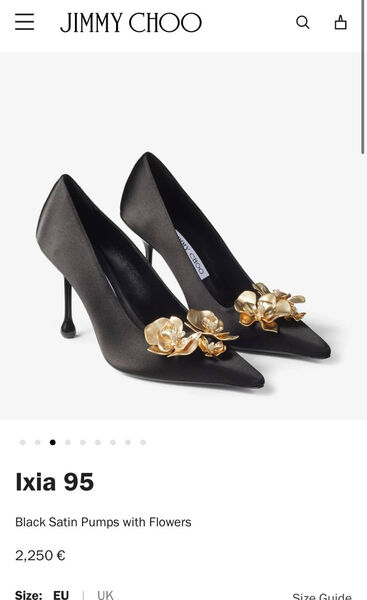 Туфли Jimmy Choo женский сатин черный 138700-2