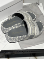 Шлепки Christian Dior женский текстиль графитовый 88368-2