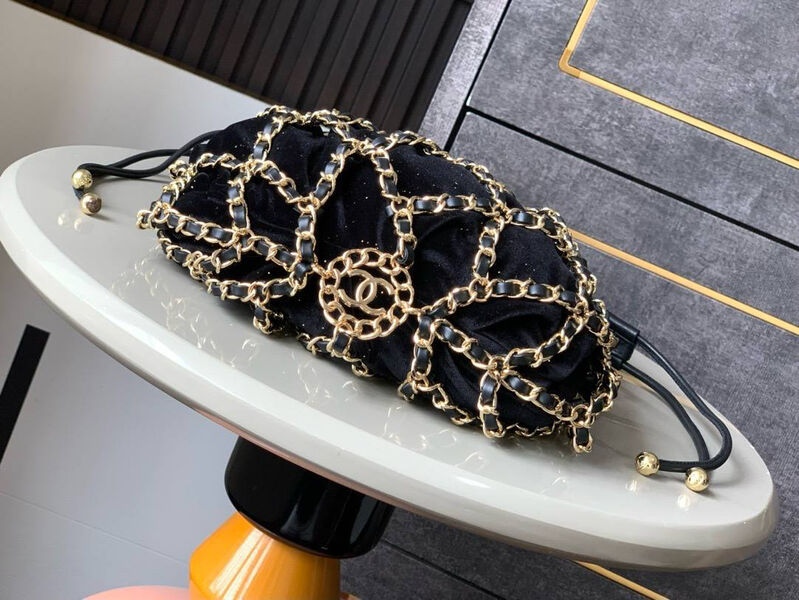 Сумка Chanel женский кожа черный 191153-2