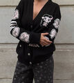 Кардиган Chanel женский вязаная ткань черный 200958-2