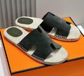 Мужские шлепки Hermès мужской замша графитовый 153427-1