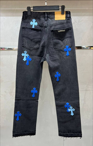 Джинсы Chrome Hearts женский джинса черный 197011-2