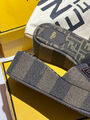Шлепки Fendi женский текстиль черный 154795-3