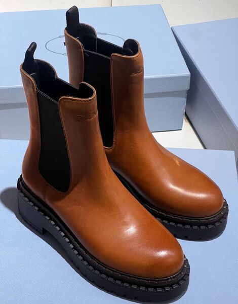Ботинки Prada женский кожа 161838