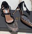 Туфли Alaïa женский стразы черный,серебристый 155962