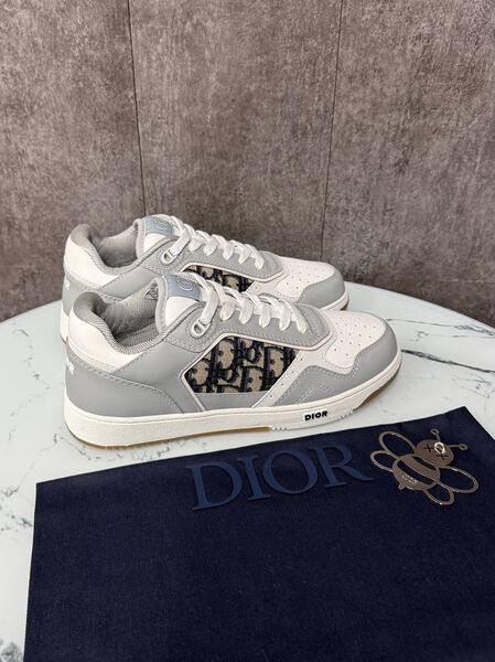 Мужские кроссовки Christian Dior мужской кожа белый 190045-4