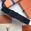 Мужской ремень Louis Vuitton мужской канва черный 52773-1