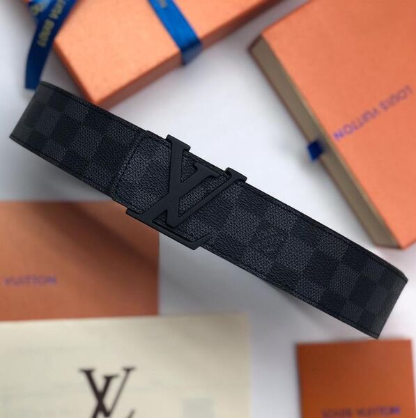 Мужской ремень Louis Vuitton мужской канва черный 52773