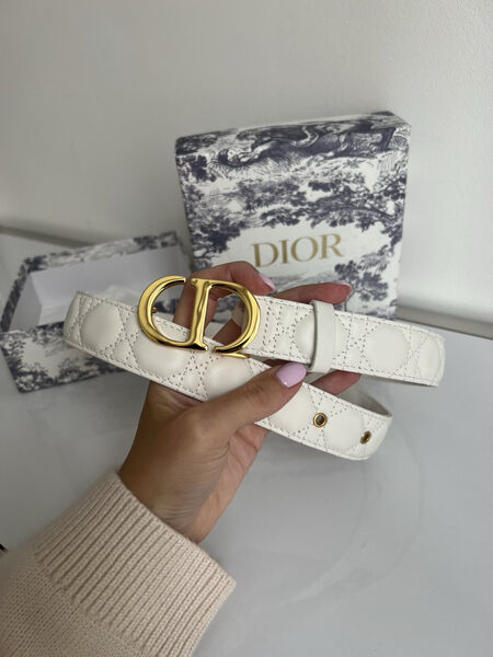 Женский ремень Christian Dior женский кожа белый 139208-2