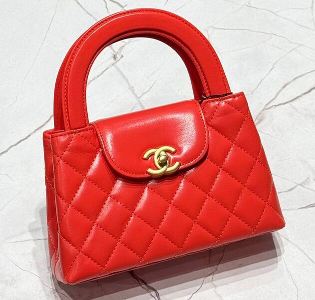Сумка Chanel женский кожа бордовый 175195