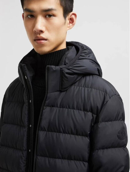 Мужской пуховик Moncler мужской синий 200563-2