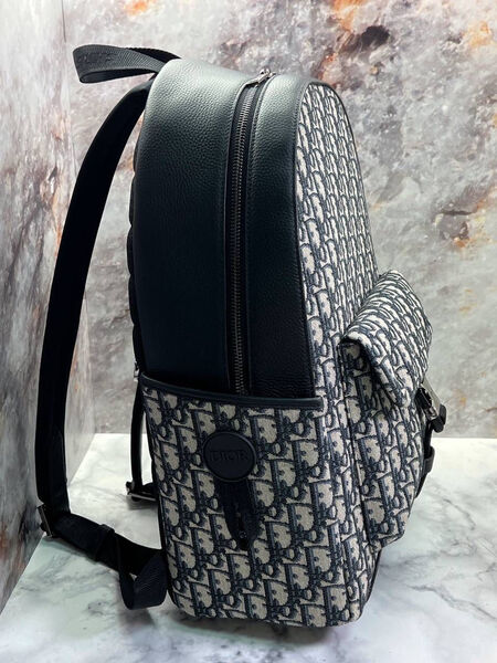 Мужской рюкзак Christian Dior мужской кожа черный 111555-2