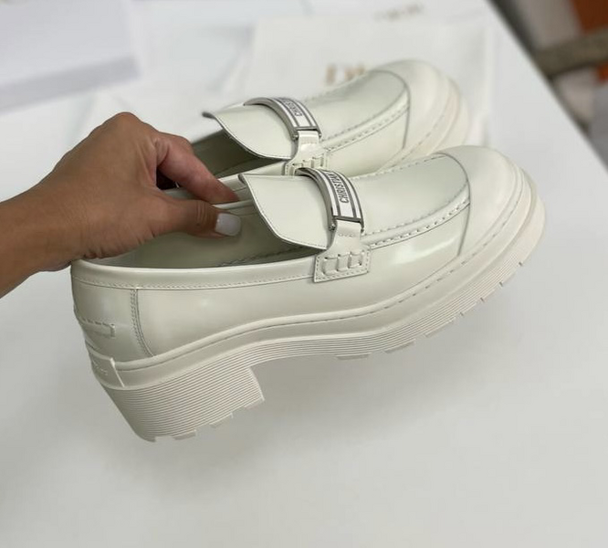 Дерби Christian Dior женский кожа белый 16285-5