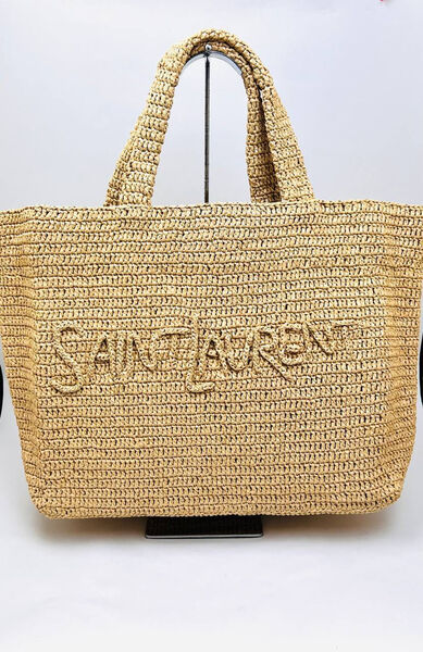 Сумка Saint Laurent женский солома бежевый 156287-3