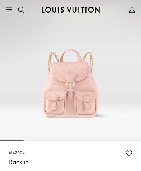 Рюкзак Louis Vuitton женский кожа розовый 150382-2
